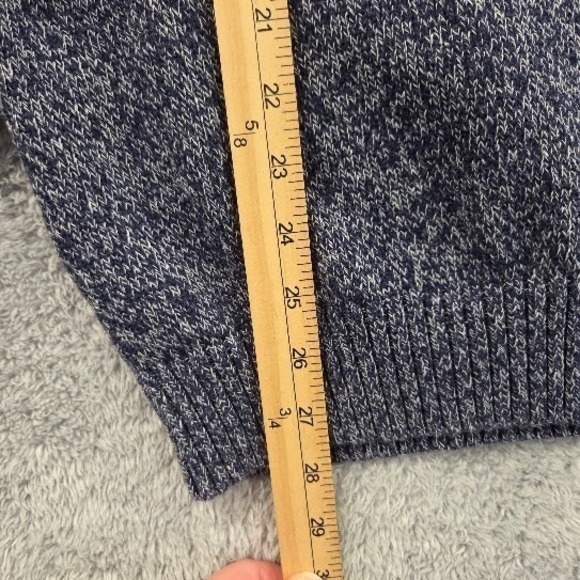 Eddie Bauer Sweater Mens Large Tall (TL) Crewneck Knit Pullover Marled Knit Blue - Picture 9 of 13